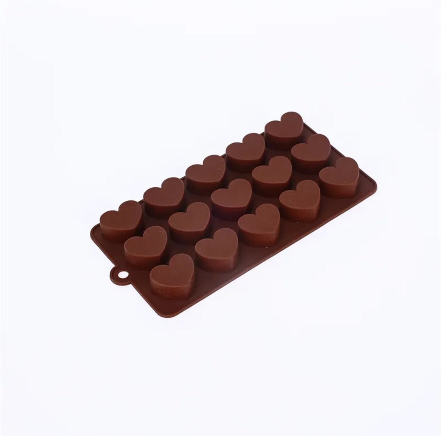 Heart shaped silicone chocolate mold