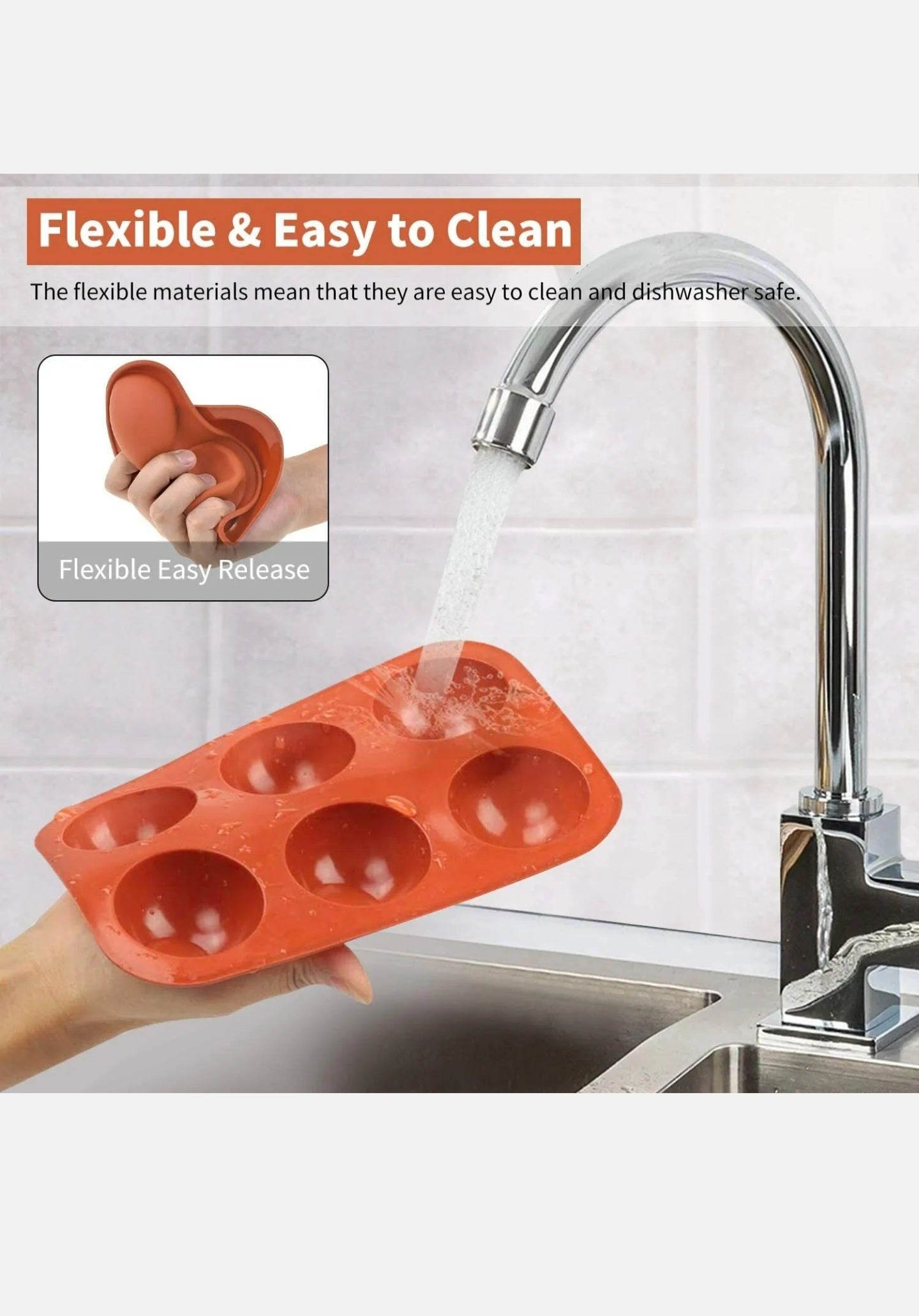 Hot chocolate bombs mold. Set of 4. Medium size.