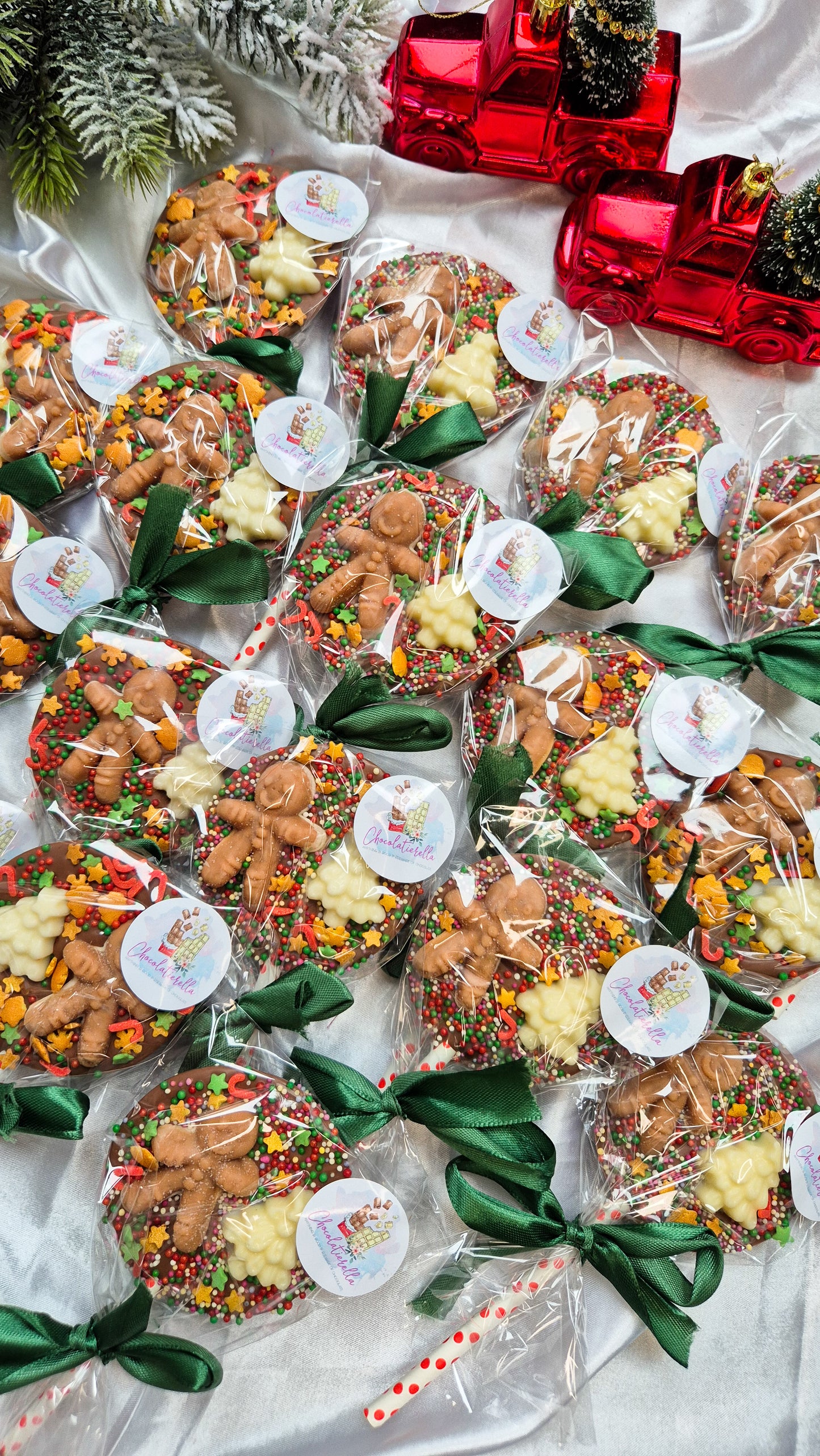 Christmas chocolate lolly