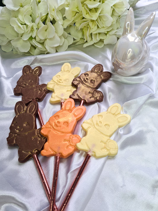 Chocolate bunny lollies
