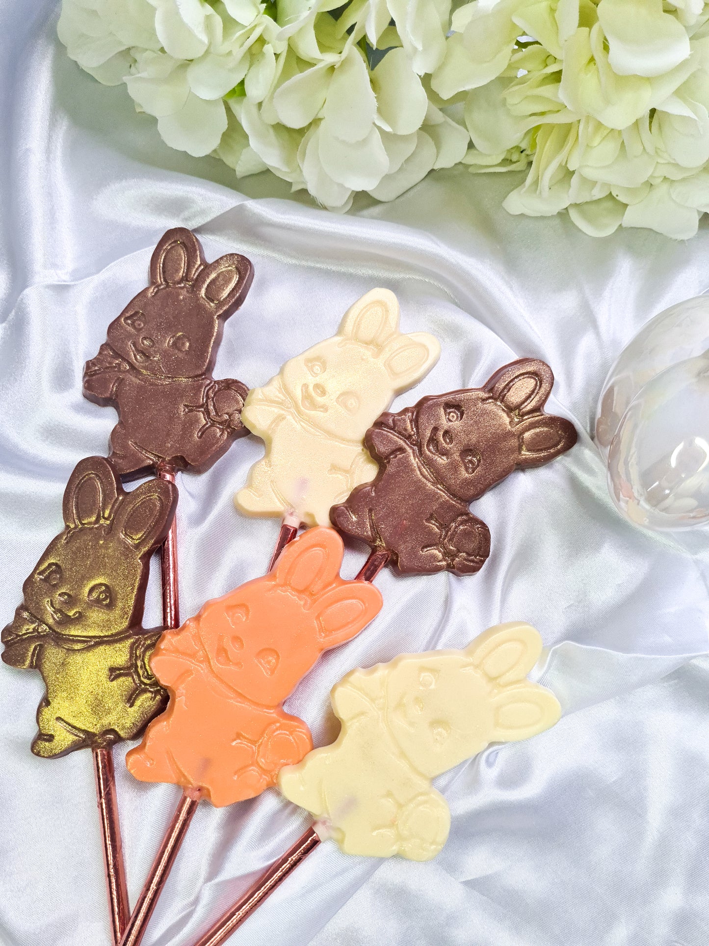 Chocolate bunny lollies