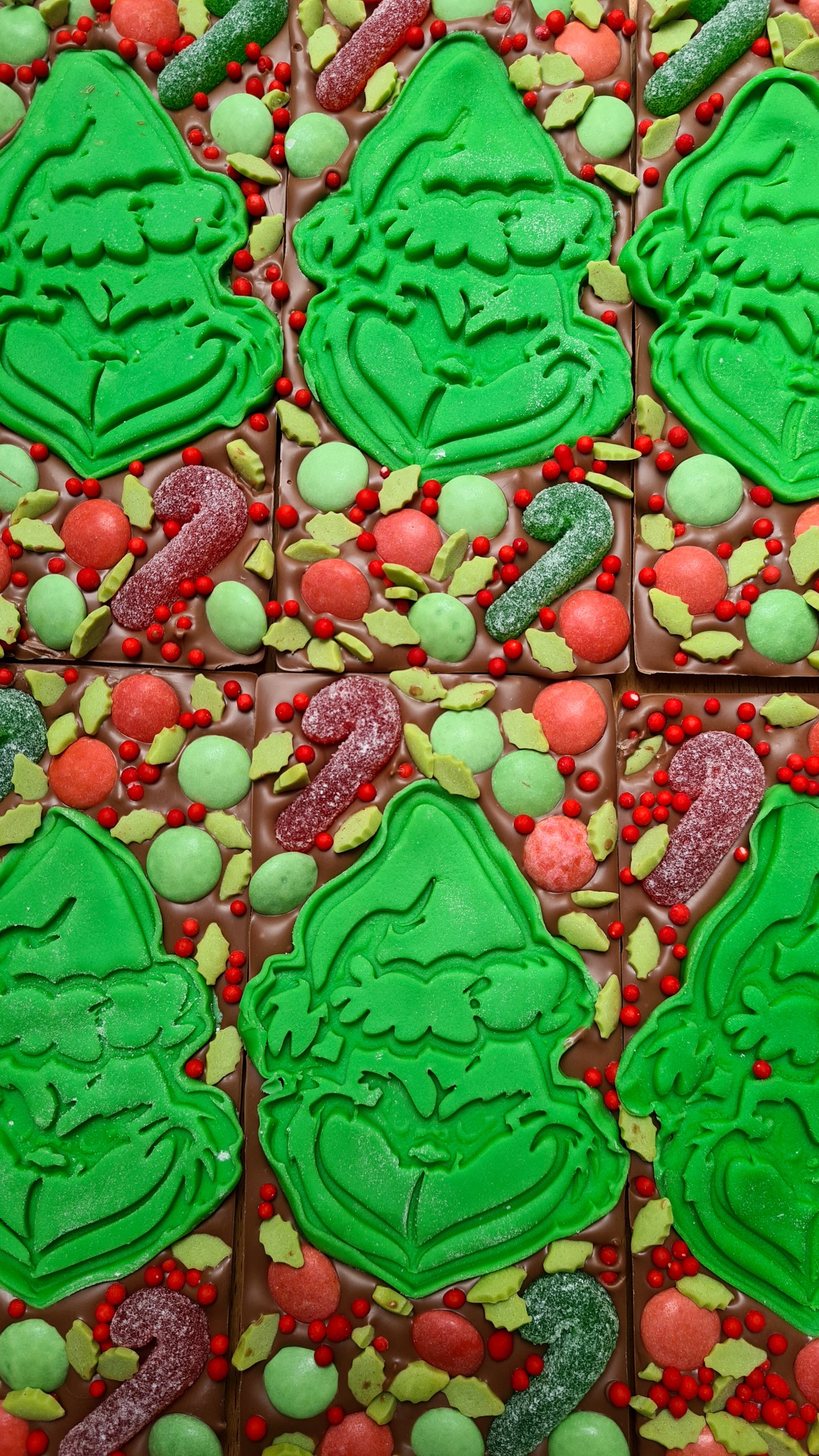 Grinch chocolate slab