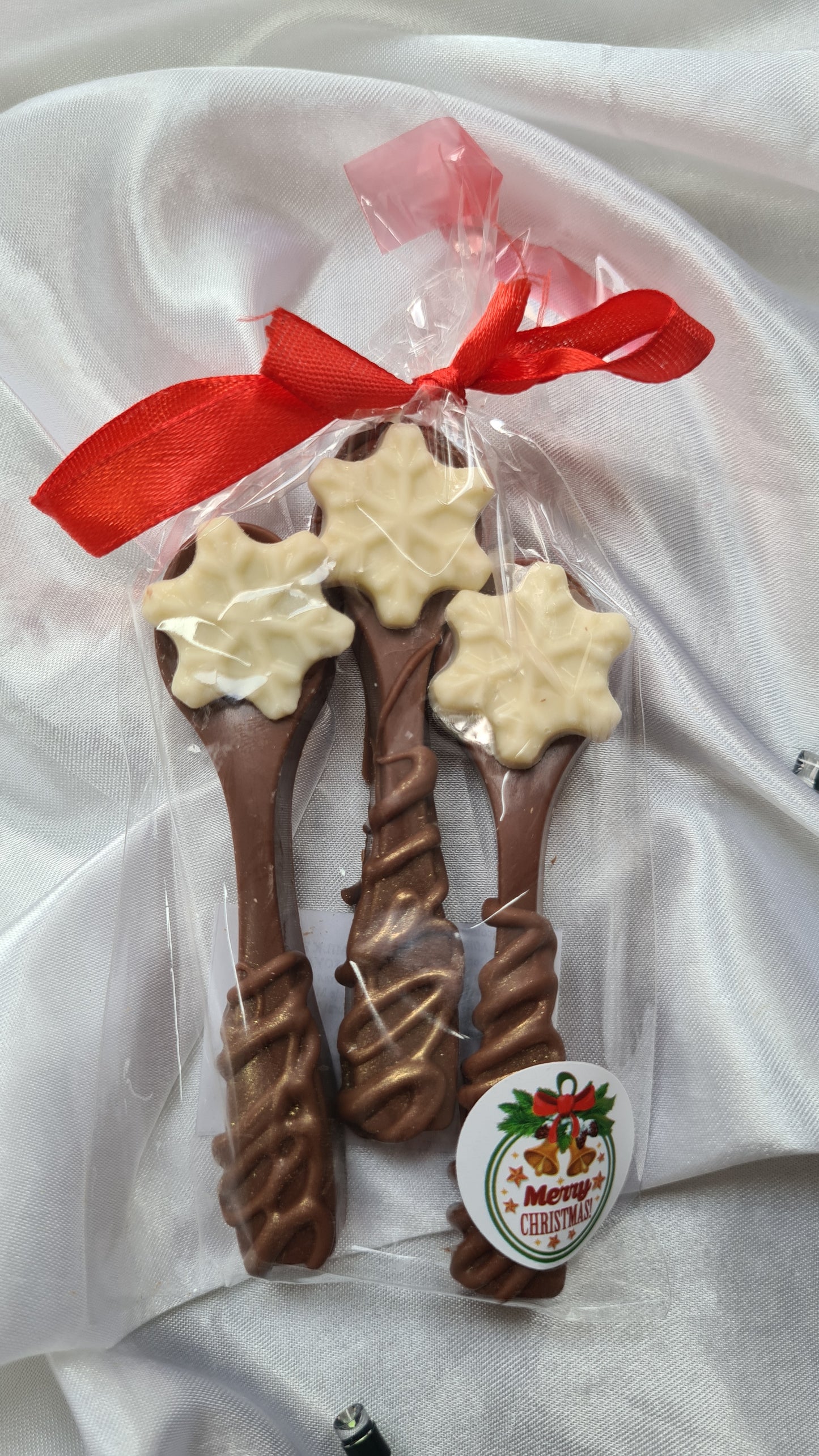 Christmas chocolate spoons