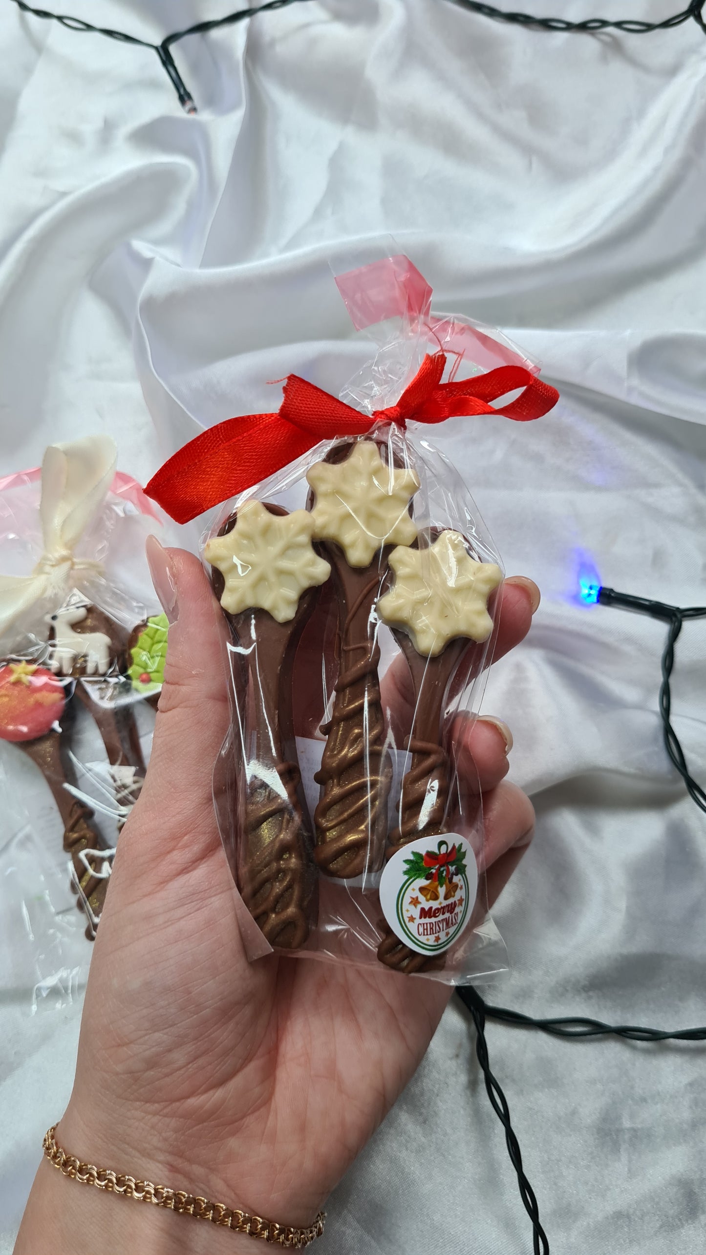 Christmas chocolate spoons