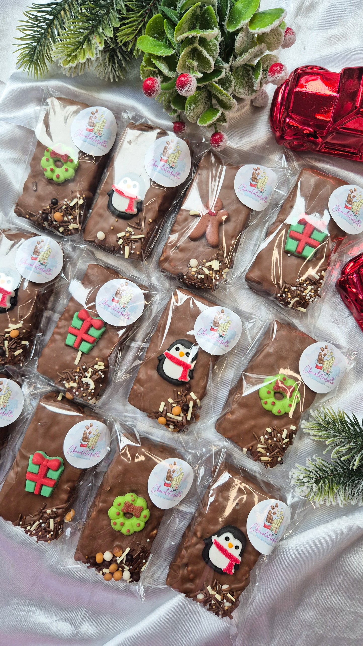 Chocolate dipped marshmallow rice krispies