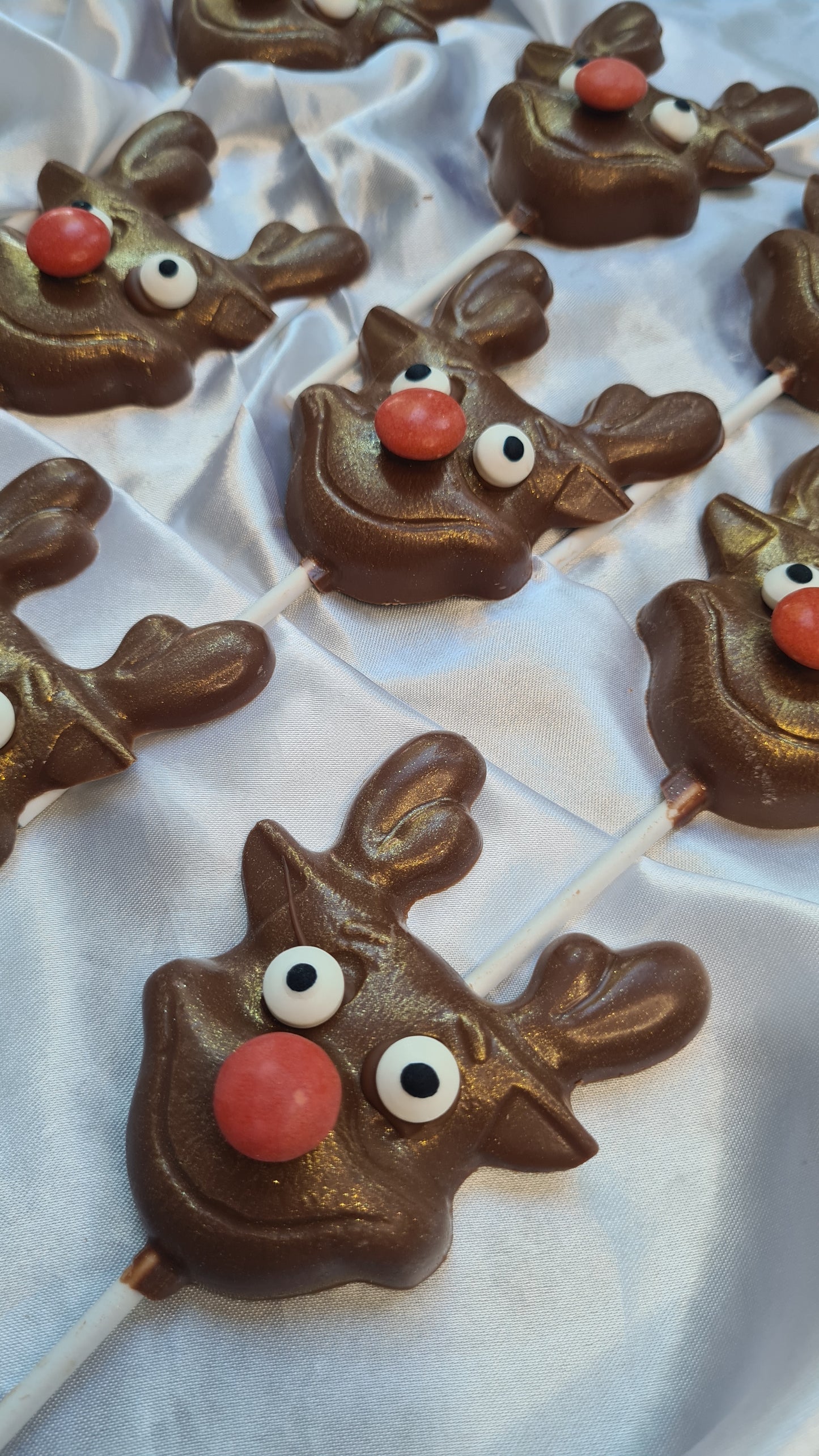 Rudolph chocolate lollies