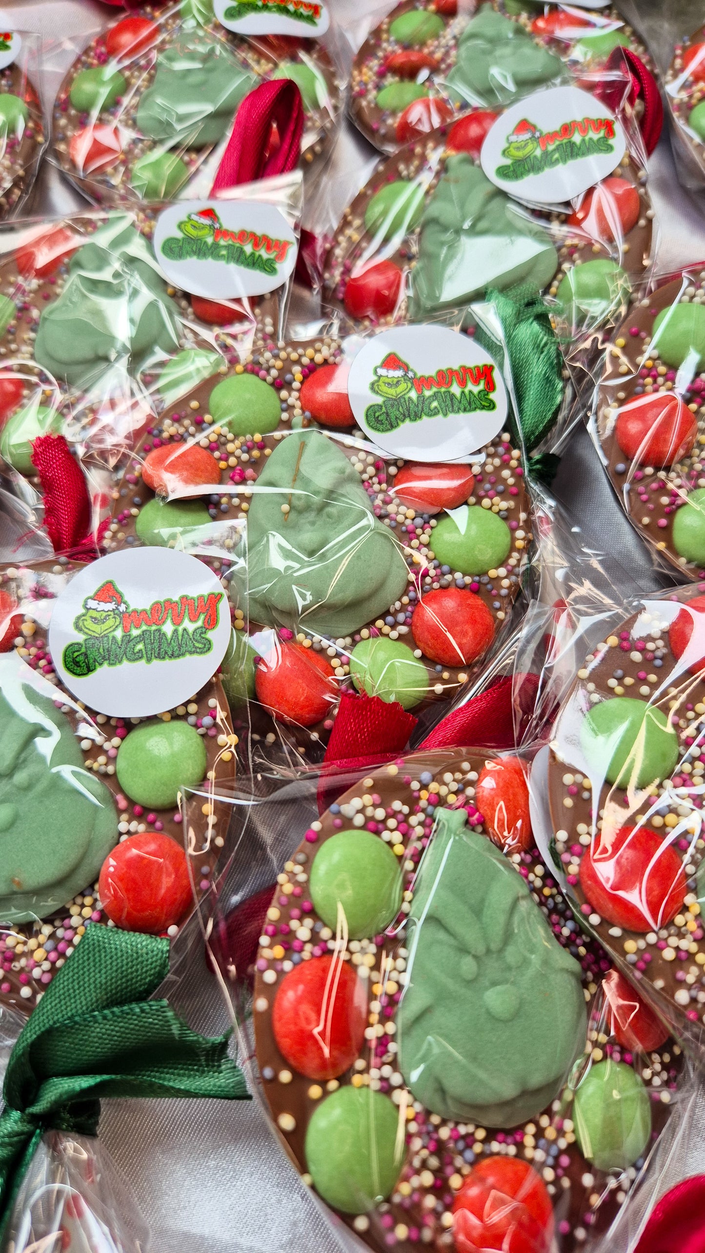 Grinch chocolate lolly